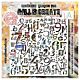 AALL & Create Typestorm Mathpunk 6x6 Inch Stencil Mathpunk by Autour De Mwa & Co (AALL-PC-268)