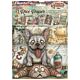 Stamperia Furry Friends 2 A6 Mini Rice Paper Selection (8pcs) by Antonis Tzanidakis (DFSA6X15)