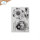 ECD Florals n' Fabrick Stamps Fun Flourishes