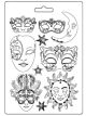 Stamperia Masquerade Soft Mould A4 Masks (K3PTA4586)