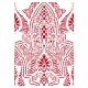 Stamperia Stencil A4 Romantic Horses Saddle Pattern (KSG469)