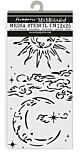 Stamperia Masquerade Thick Stencil 12x25cm Sun And Moon (KSTDL112)