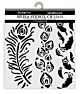 Stamperia Masquerade Thick Stencil 12x12cm Feathers (KSTDS13)