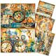 Ciao Bella Mixed Media Rice Paper A4 Past Time (4pcs) (MF004)