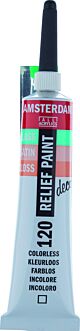 Amsterdam Reliëf Verf Tube 20 ml Kleurloos 120