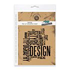 Andy Skinner Pre Cut Rubber Stamp Set Typology (07-0049-AS)