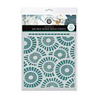 Andy Skinner 8x8 Inch Mixed Media Stencil Spiral Burst (08-0003-AS)