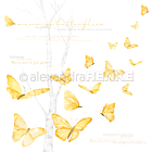 Alexandra Renke Designpapier Schmetterlingsschwarm international 