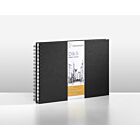 Hahn tekenboek Artist 140grs Landscape zwart spiraal A4