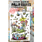 Aall & Create #1087 - A6 Stamp Set - Aubergine Lodge