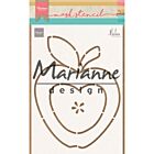 Marianne Design Craft stencil: Apple by Marleen