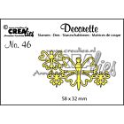 Crealies Decorette no. 46 die Vlinders 8 58x32mm 