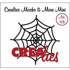 Crealies Masks & More Mini no. 116 spinnenweb  