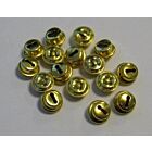 Kattebelletjes goudkleur 10 mm 16 stuks