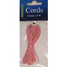 Waxed Cotton Cord 1 mm/5 mtr rose 