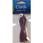 Waxed Cotton Cord 1 mm/5 mtr violet 