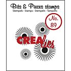 Crealies Clearstamp Bits&Pieces no. 89 4x sun  