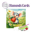Dotty Designs Diamond Cards, Muis met aardbei