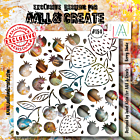 Aall & Create #184 - 6"x6" Stencil - Berry Shake