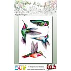 Studio EELZ Clear Stamps Birds & Flowers 1 Happy Hummingbird