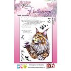 Studio EELZ Clear Stamps Petals & Flutterings Cats & Butterflies 