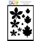 Stencil designed by Miranda Degenaars Stencil 4 - Leaves 1