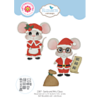 ECD Cute & Whimsical Snuggle Season Die Santa and Mrs. Claus