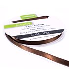 Vaessen Creative Satijnlint dubbel 6 mm 10 meter Bruin