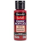 DecoArt SoSoft Fabric Acrylics 59ml Textielverf Santa Red