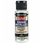 DecoArt SoSoft Fabric Metallics 59ml Textielverf Pearl