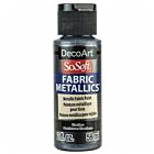 DecoArt SoSoft Fabric Metallics 59ml Textielverf Obsidian