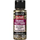 DecoArt SoSoft Fabric Glitters 59ml Textielverf Champagne Gold