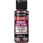 DecoArt SoSoft Fabric Glitters 59ml Textielverf Pink Ice