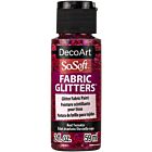 DecoArt SoSoft Fabric Glitters 59ml Textielverf Red Twinkle