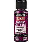 DecoArt SoSoft Fabric Glitters 59ml Textielverf Brilliant Burgundy