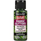 DecoArt SoSoft Fabric Glitters 59ml Textielverf Golden Jade