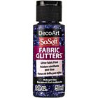 DecoArt SoSoft Fabric Glitters 59ml Textielverf Midnight Blue