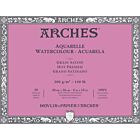 Arches® Watercolour Blok 4-zijdig gelijmd Natuurlijk wit Grain Satiné 20 vel 300g 20X26cm