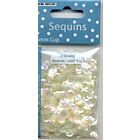 Pailletten facon transparent AB wit 6 mm 10 GR 