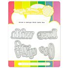 Waffle Flower Print & Script With Love Die