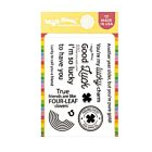 Waffle Flower Crafts Postage Collage Lucky Stamp Set