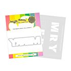 Waffle Flower Overlapping Merry Die-n-stencil