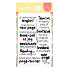 Waffle Flower Inside Sentiments Book Lover Stamp Set