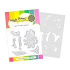 Waffle Flower Cool Cat Die-n-stencil