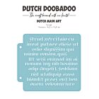 Dutch Doobadoo Mask Art Script