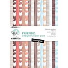 CCL Design paper pad Woodgrain Friendz nr.241