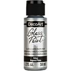 DecoArt Glass Paint 59ml, Silver