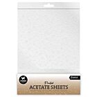 SL Acetate sheet Snowflakes White Essentials nr. 15