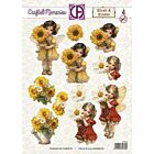 Creatief art 3D Doordrukvel, Blush and Kisses 04