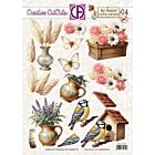 Creatief Art 3D Doordrukvel, My Happy Little Garden 04